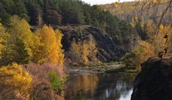 Осень на р. Миасс , в Прохорово-Большое Баландино